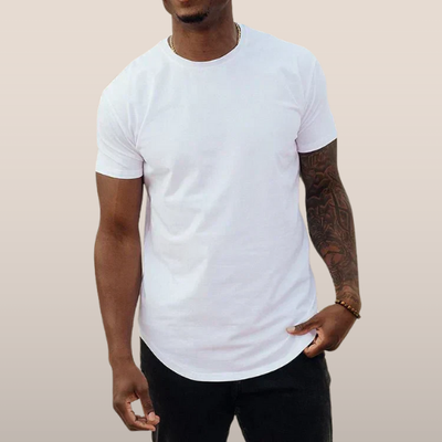 Milan – Basic T-Shirt met Ronde Hals