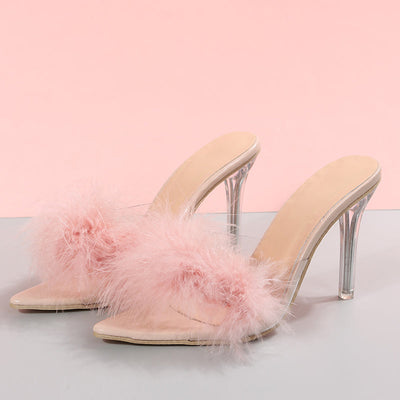 HALLEY - Elegant feather heels