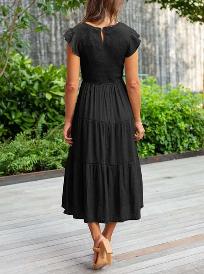 Sabrina - casual geplooide maxi jurk