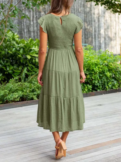 Sabrina - casual geplooide maxi jurk