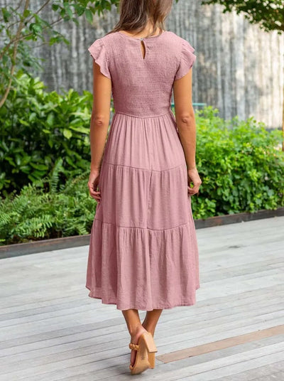 Sabrina - casual geplooide maxi jurk
