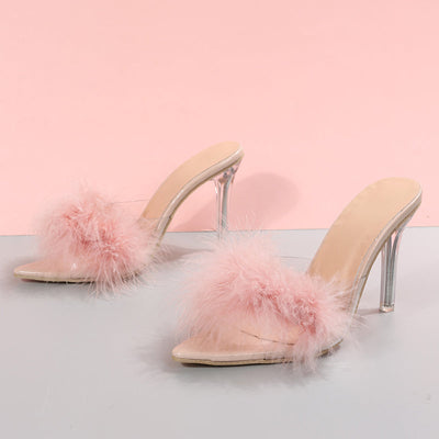 HALLEY - Elegant feather heels