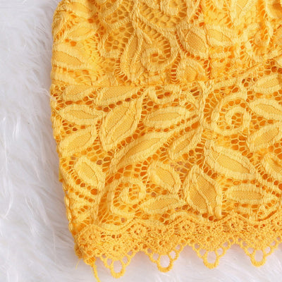 Galia - Seductive Lace Bralette Crop Top