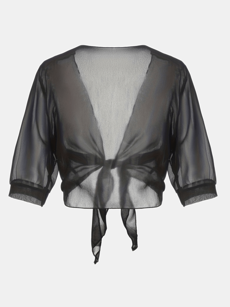 Katie – Airy Blouse with Open Front