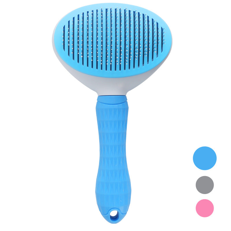 Pet Grooming Brush - Self-Cleaning Comb for Dogs and Cats