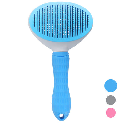 Pet Grooming Brush - Self-Cleaning Comb for Dogs and Cats