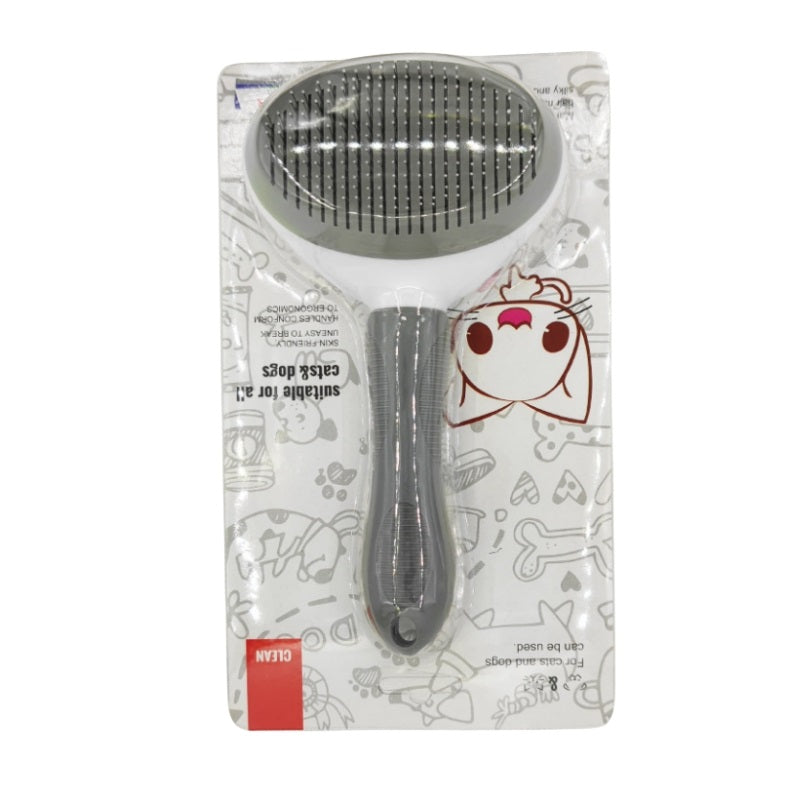 Pet Grooming Brush - Self-Cleaning Comb for Dogs and Cats