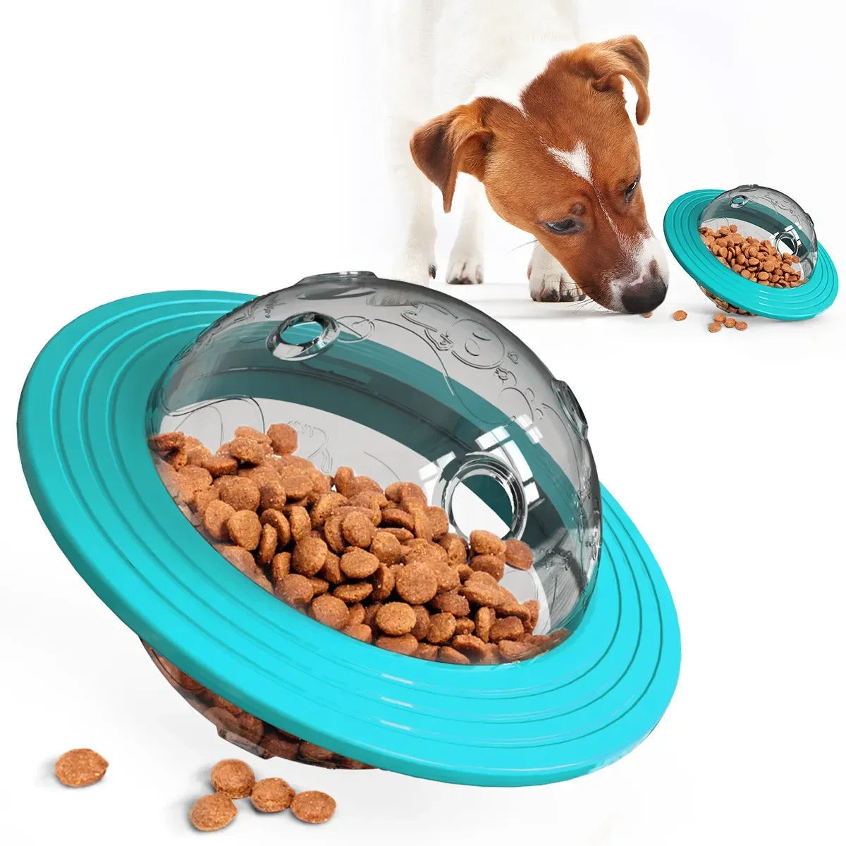 Interactive Dog Toy with Treat Dispenser - SnackSpin