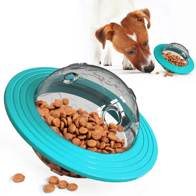 Interactive Dog Toy with Treat Dispenser - SnackSpin