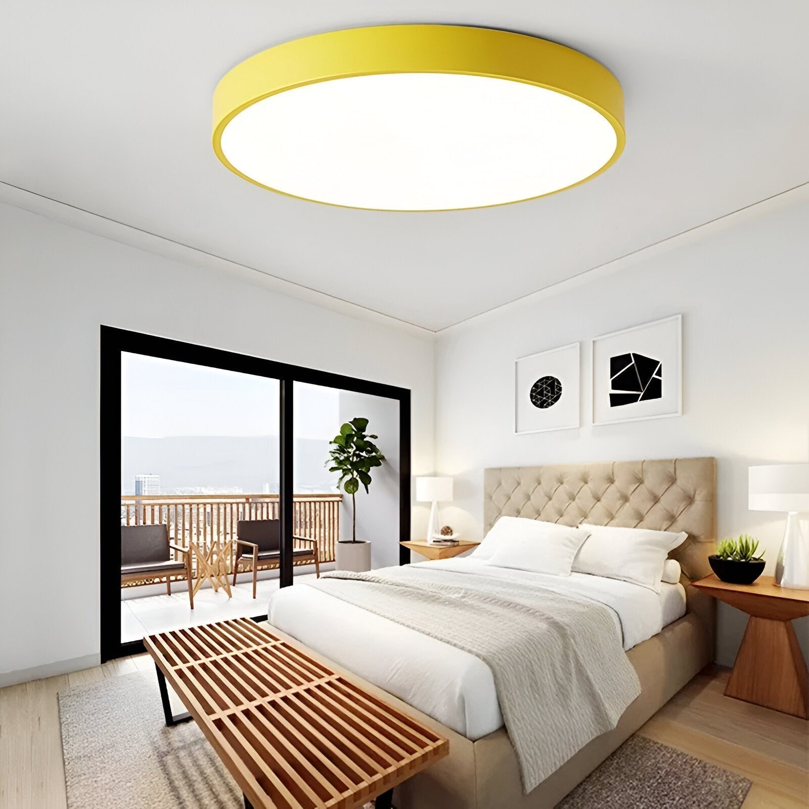 Denrad – Modern LED Ceiling Light with Acrylic Shade