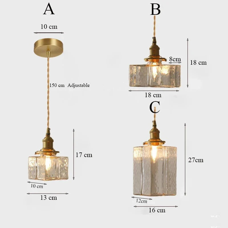 Urevyn – Retro Glass Pendant Lamp