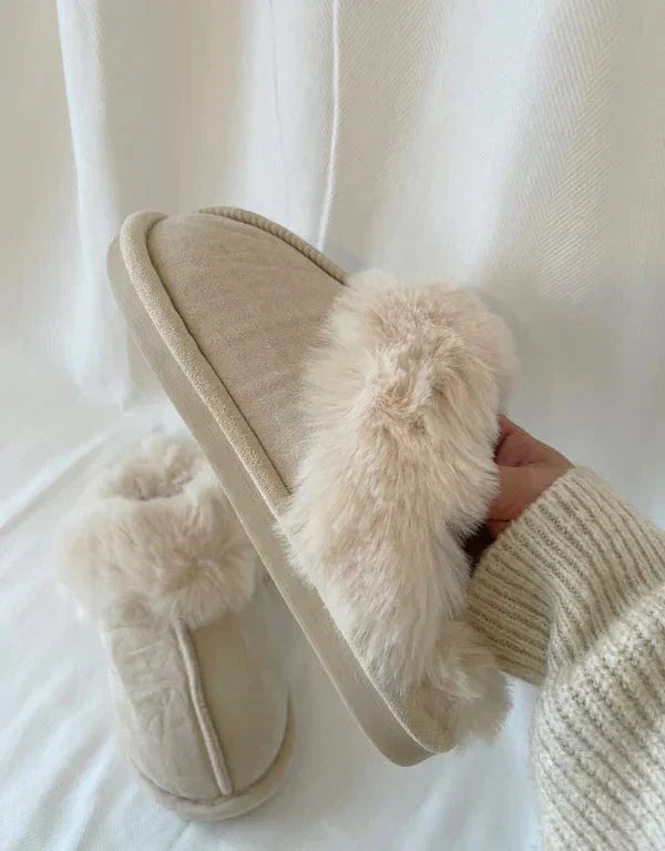 Lana - Beige teddy bear shoes