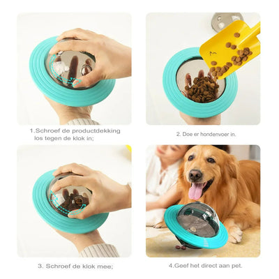 Interactive Dog Toy with Treat Dispenser - SnackSpin