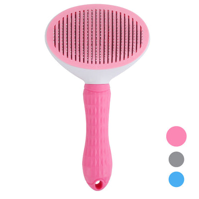 Pet Grooming Brush - Self-Cleaning Comb for Dogs and Cats