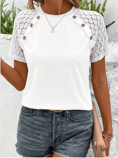 Mirella - Elegant T-shirt met Korte Mouwen | Tijdloos & Comfortabel