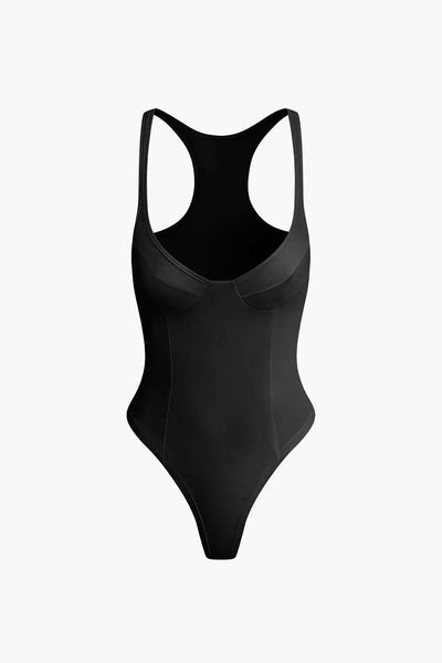 Celia - Dames Bodysuit met Diepe V-Hals