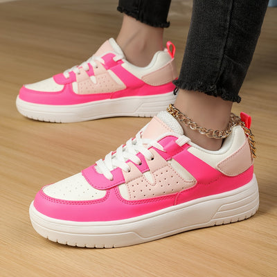 Joyce | Casual women's sneakers with color block and soft sole