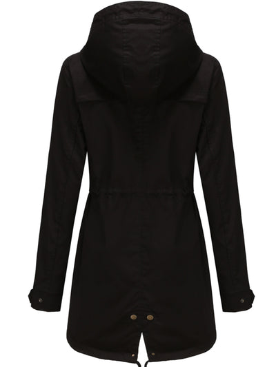 Emilia | Hoodie parka jacket with drawstring waist