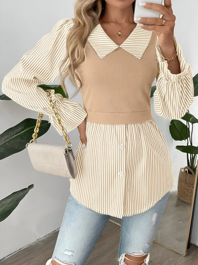 Caprice - Stijlvolle Blouse met Blokstrepen