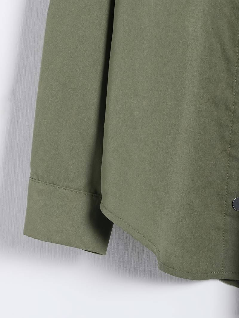 Lisette | Army green loose-fitting blouse