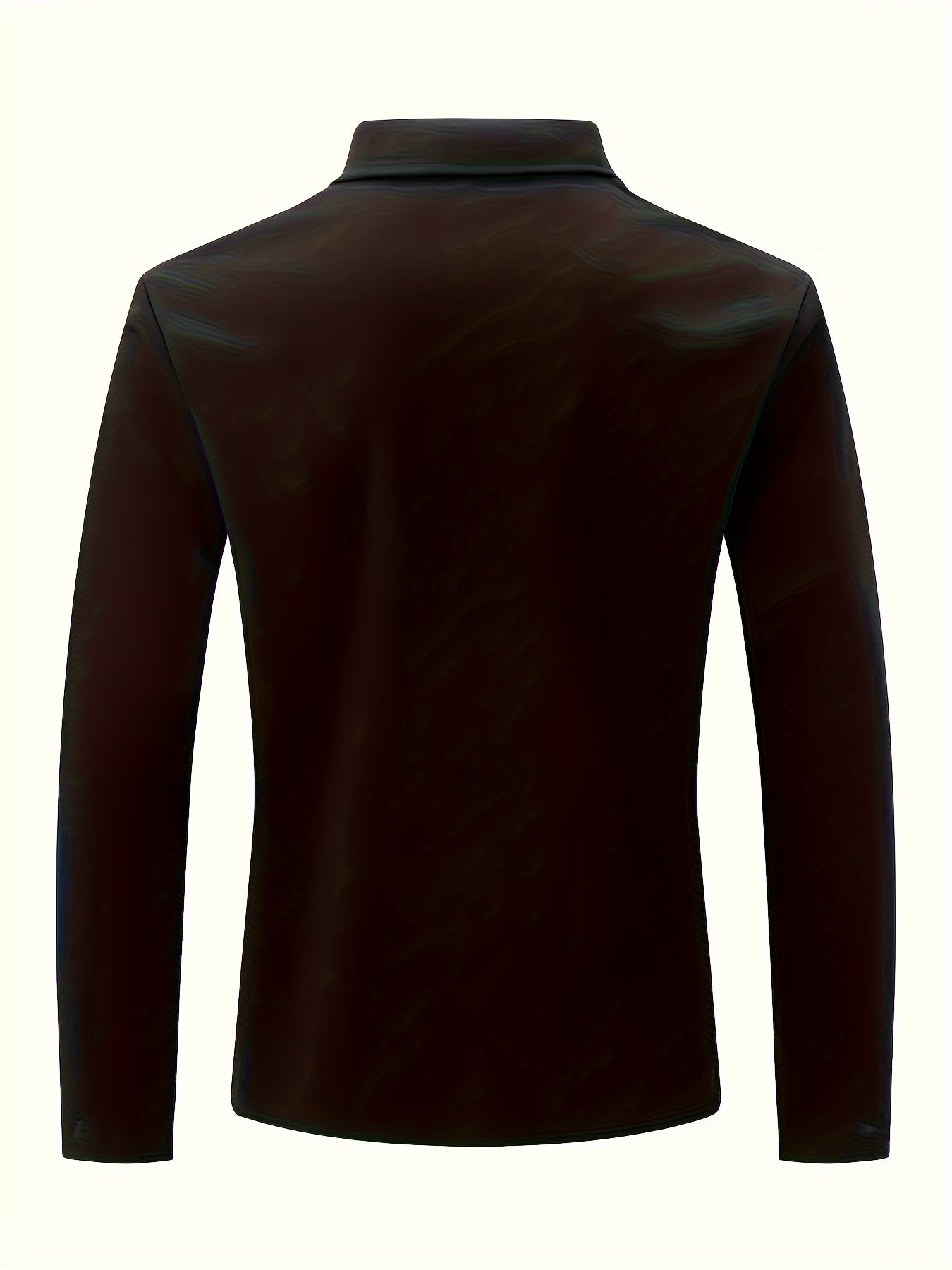 Daan | Effen polo shirt met lange mouw