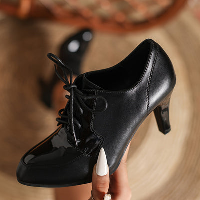 Robin | Effen kleur dames pumps met puntige teen