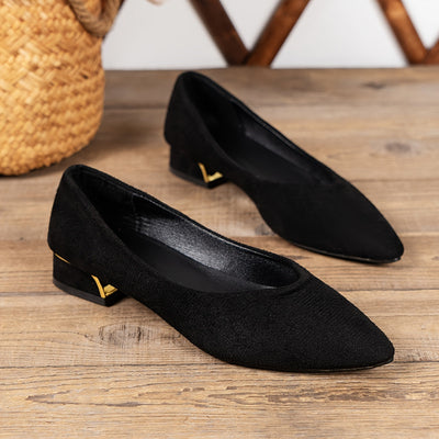 Nina | Elegante zwarte chunky pumps