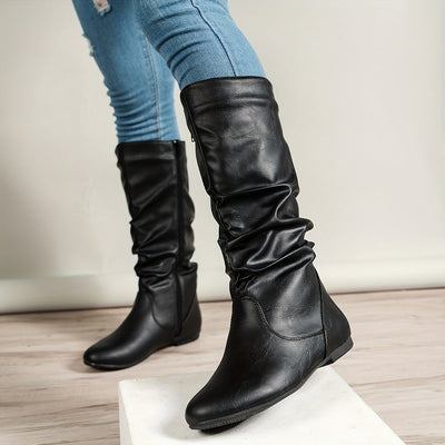 Nina | Retro women's riding boots with zipper