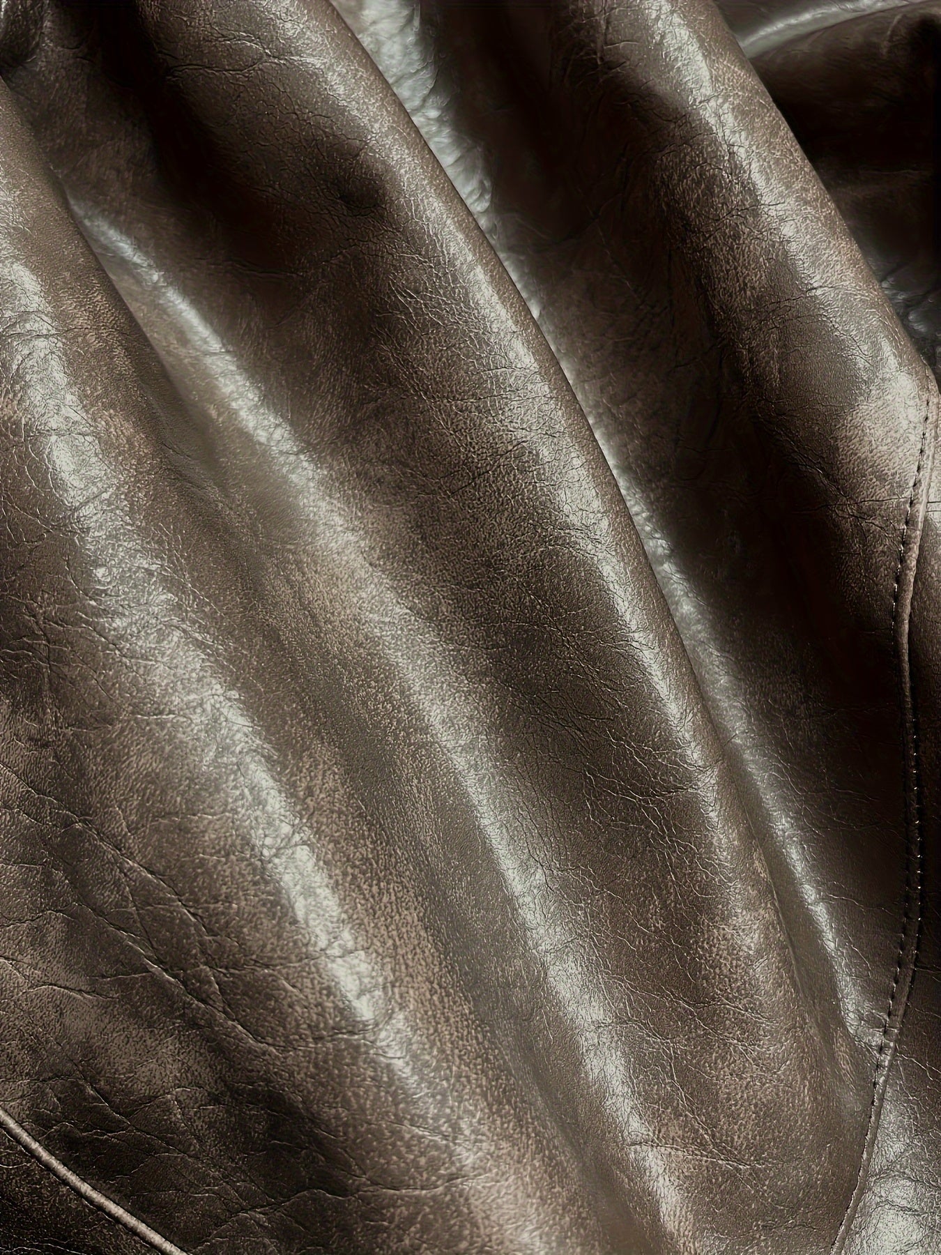 Lara | PU leather bomber jacket with zipper