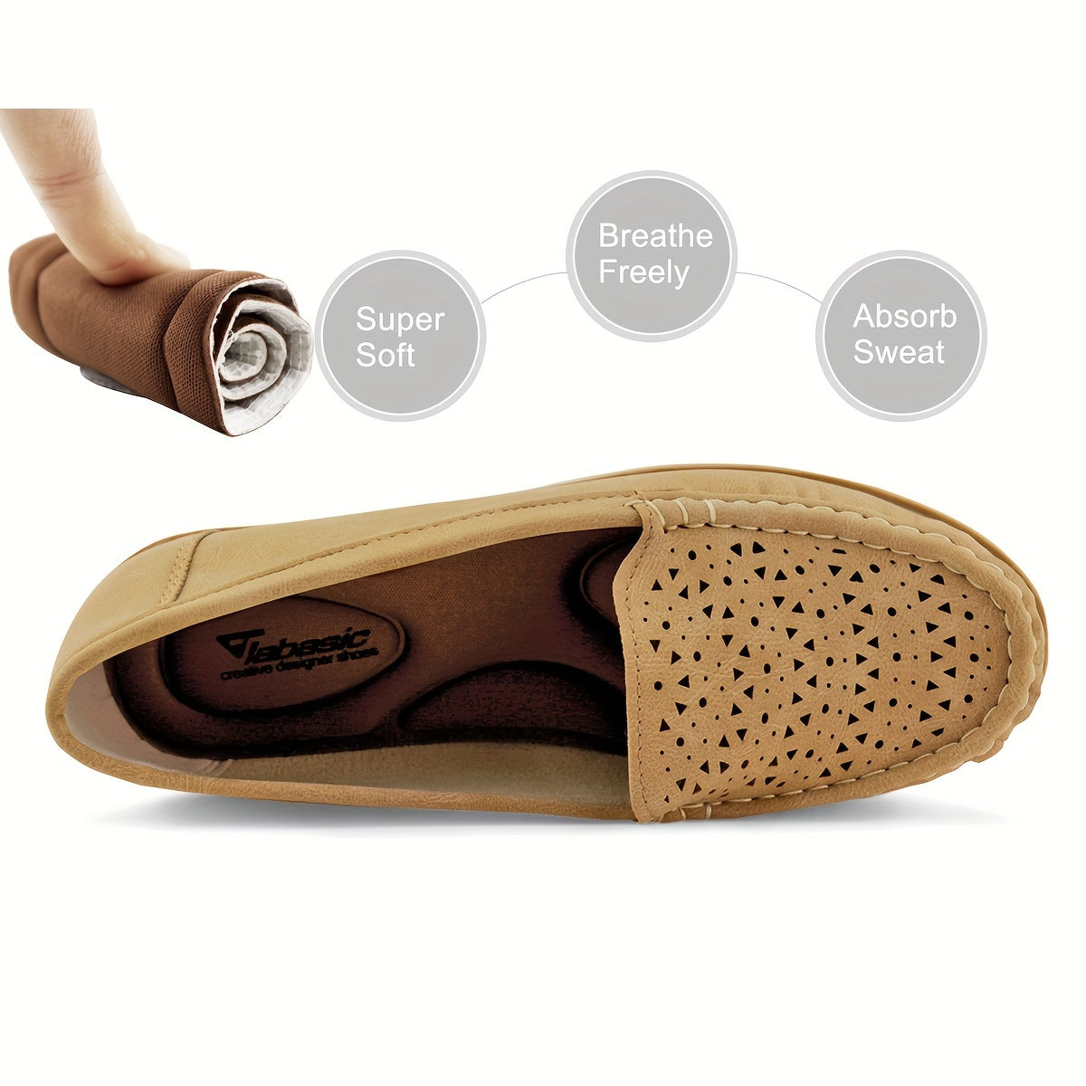 Luna | Breathable women's penny loafers