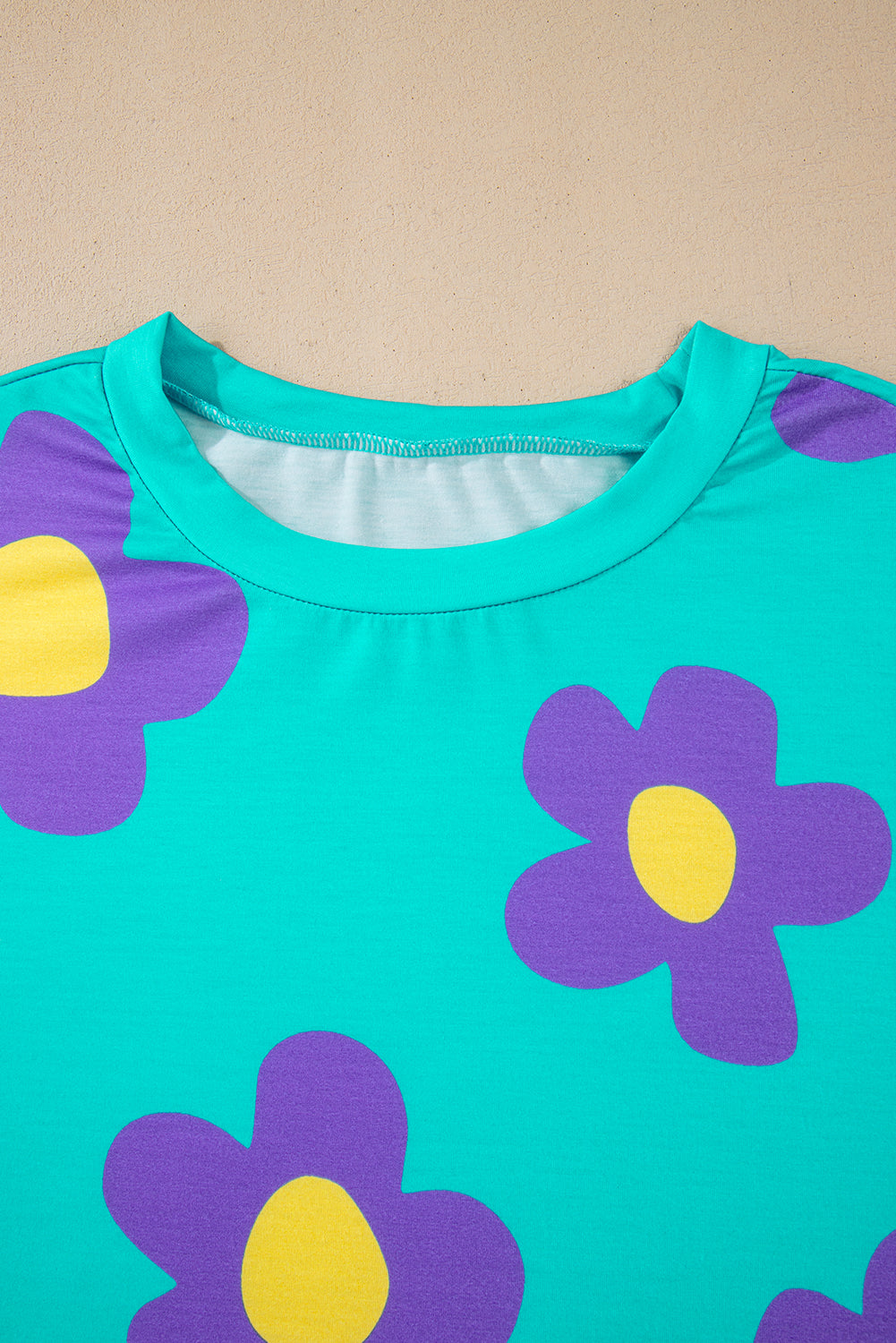 Elora - Sky Blue Flower Top