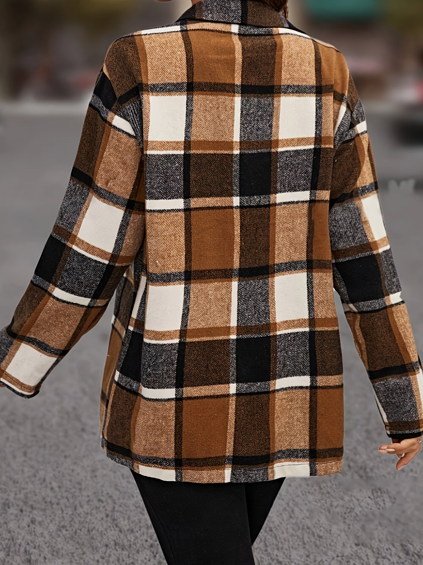 Femke | Geruit casual overhemd met lange mouwen