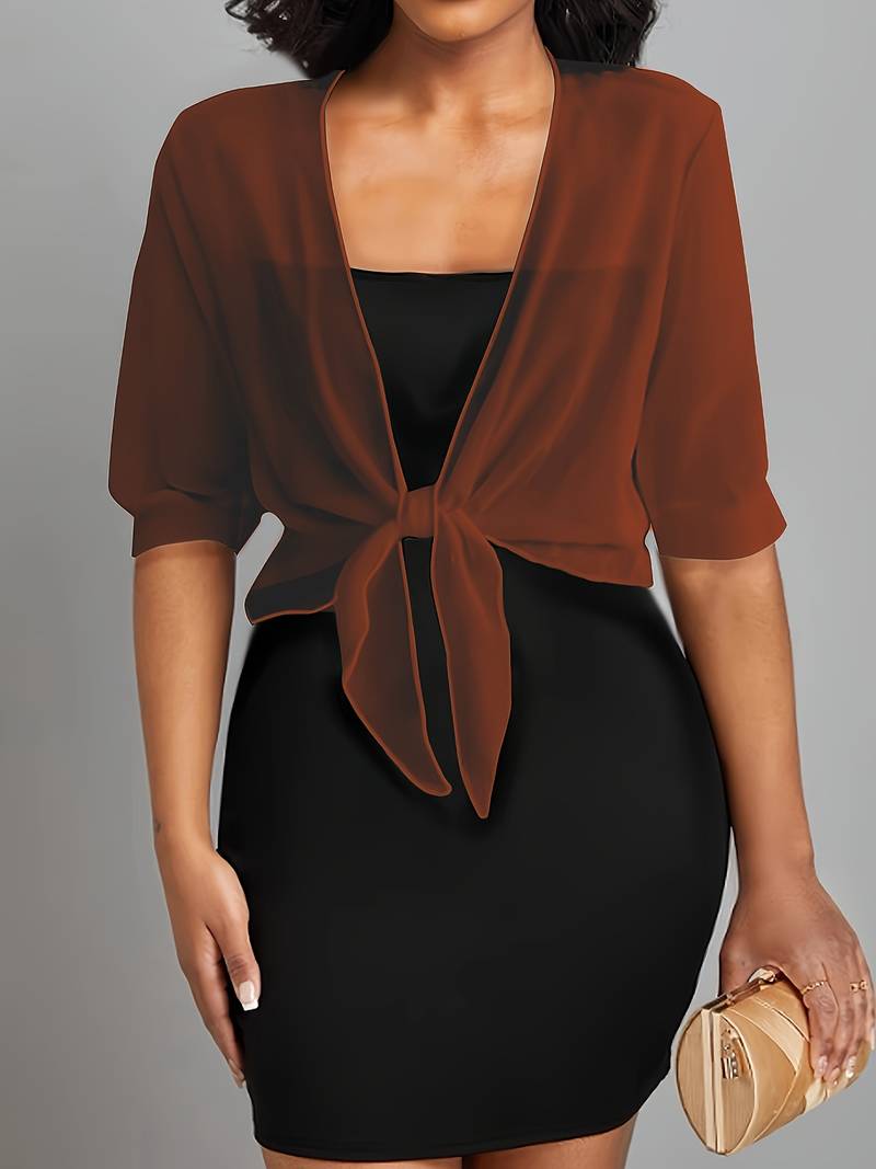 Katie – Airy Blouse with Open Front