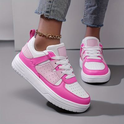 Joyce | Casual women's sneakers with color block and soft sole