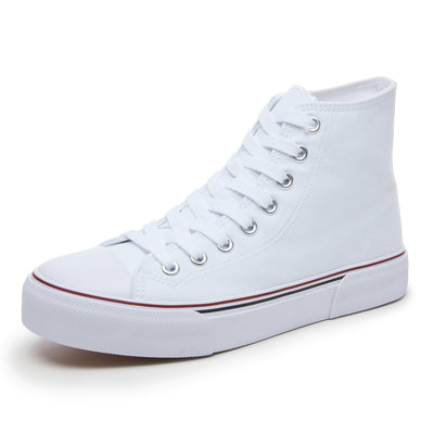 Amber | Hoge canvas sneakers met veters