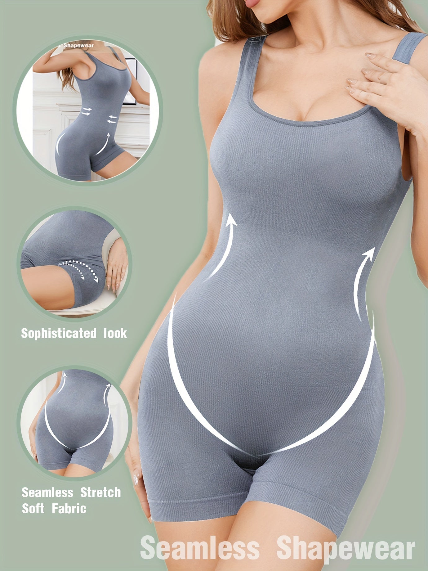 Elise | Women's body shaper bodysuit with tummy control and buttock lift