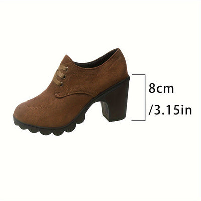 Robin | Retro chunky hak enkellaarsjes