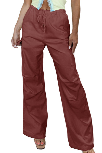 Elinor - Red Cargo Pants