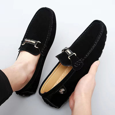 Finn | Moccasin loafers with metallic decor