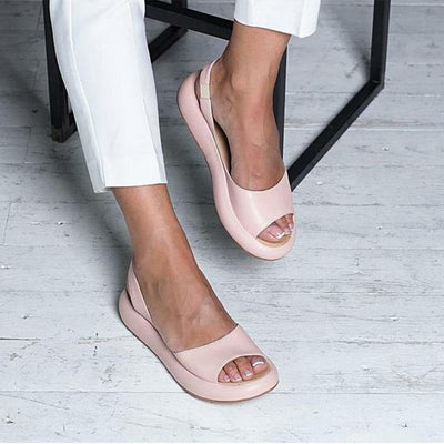 Elegant women's sandals with open platform