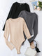 Nina | Set van 3 casual bodysuits met lange mouw en ronde hals