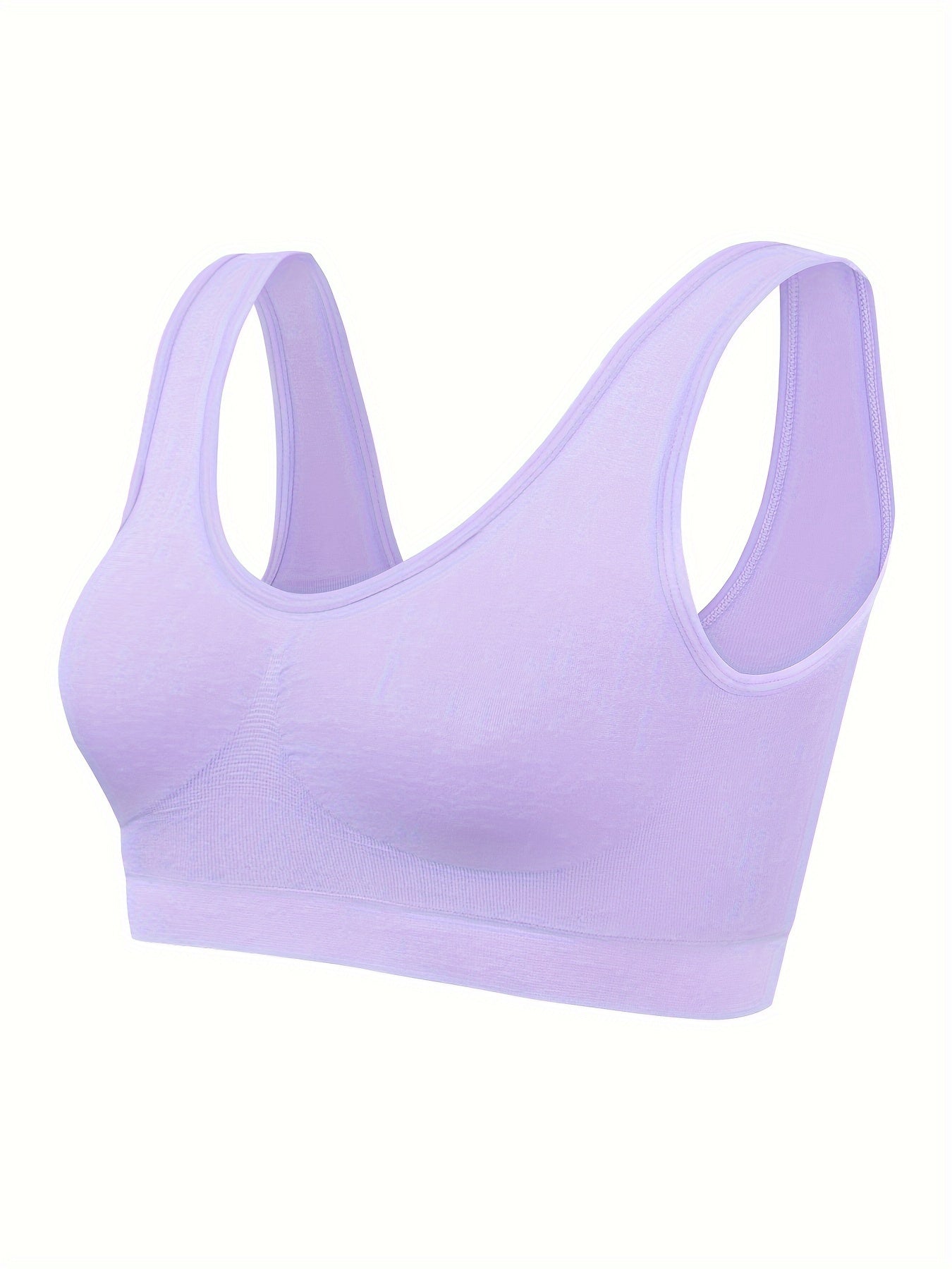 Sophie | Set van 3 effen tanktops & naadloze sport-bh