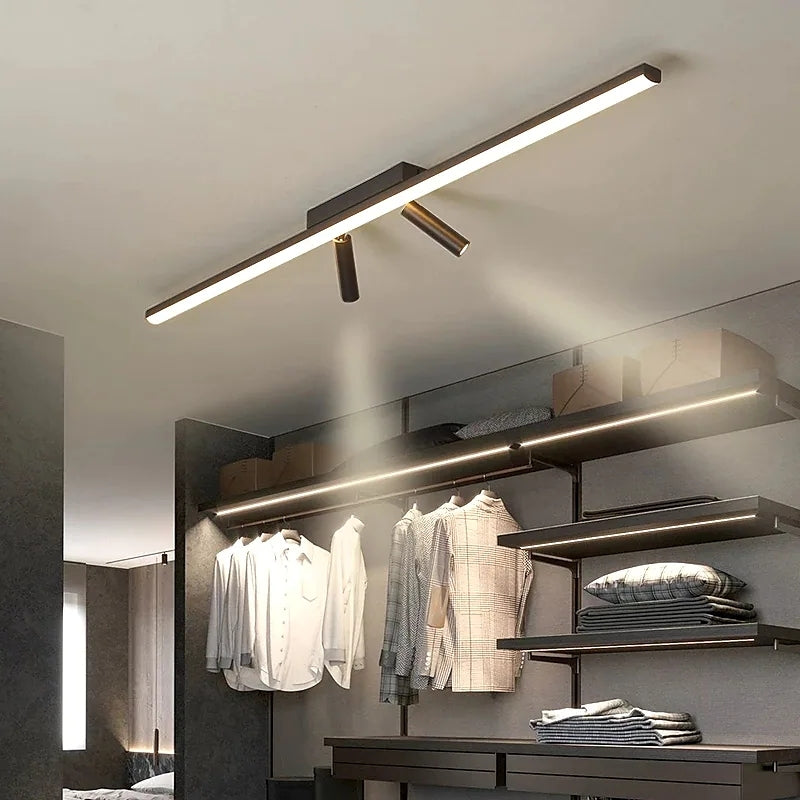 Arivon – Linear LED Ceiling Light Black For Living Room