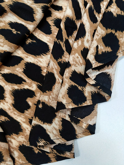 Elena | Casual luipaardprint overhemdjurk met lange mouw