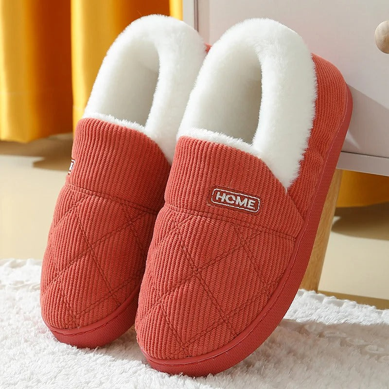 Mila | Warme dames pantoffels met dikke voering・Compact en comfortabel