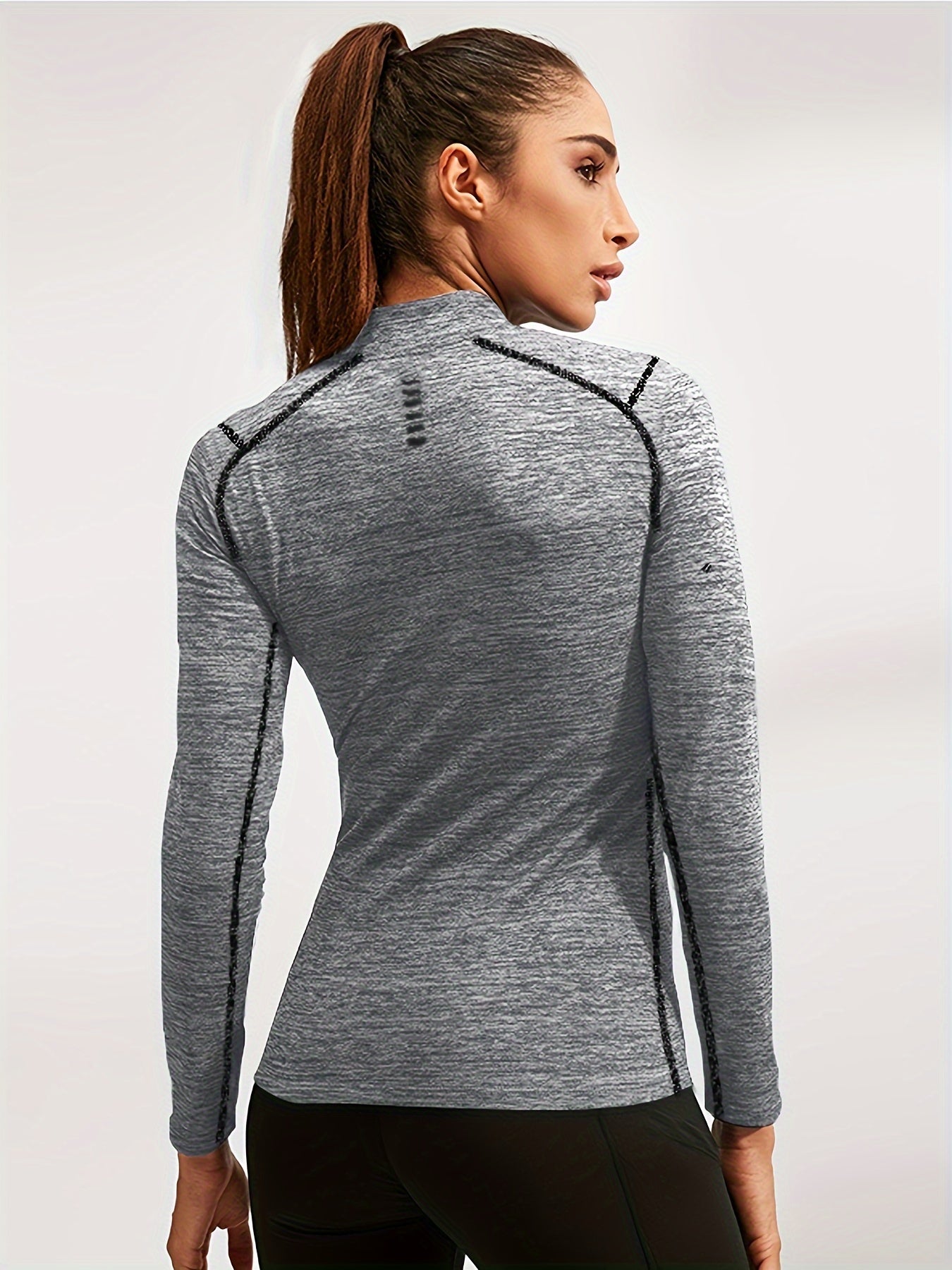 Nina | Fleece-gevoerde dames sportjas met hoge hals