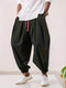 Lucas | Casual wide beach pants with drawstring