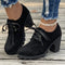 Mara | Effen dames platformschoenen met veters