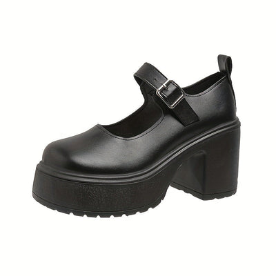 Mara | Modieuze dames pumps met hoge hak en enkelband