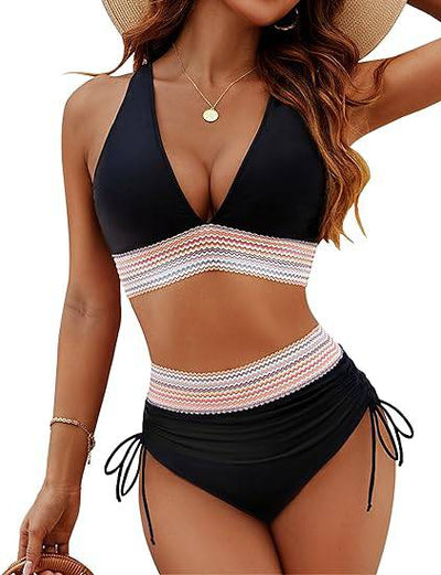 Elena – Bikini with Woven Waistband 